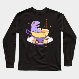 Kawaii Tea Rex Teatime Long Sleeve T-Shirt